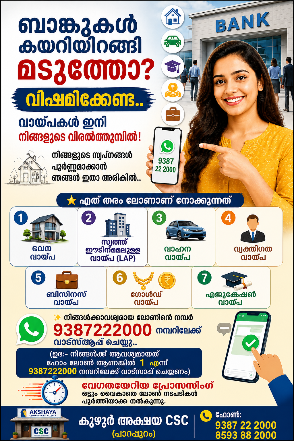 ബാങ്കുകൾ കയറിയിറങ്ങി മടുത്തോ?